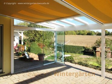 Wintergarten - Referenzen | Alu Wintergarten mit innenliegendem Sonnenschutz