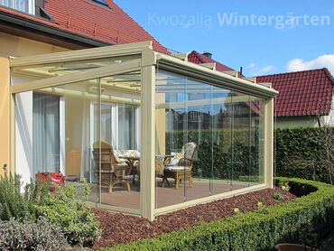 Das Glashaus - maßgefertigte Wintergärten mit Schiebeelementen aus Glas - Beispiel aus dem Raum Dresden in Sachsen
