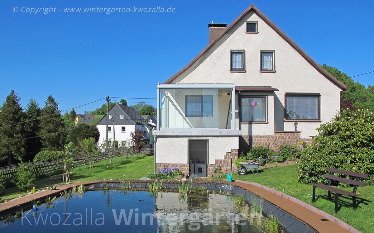 Verglasungen mit flächigen Glaselementen - KWOZALLA Wintergärten